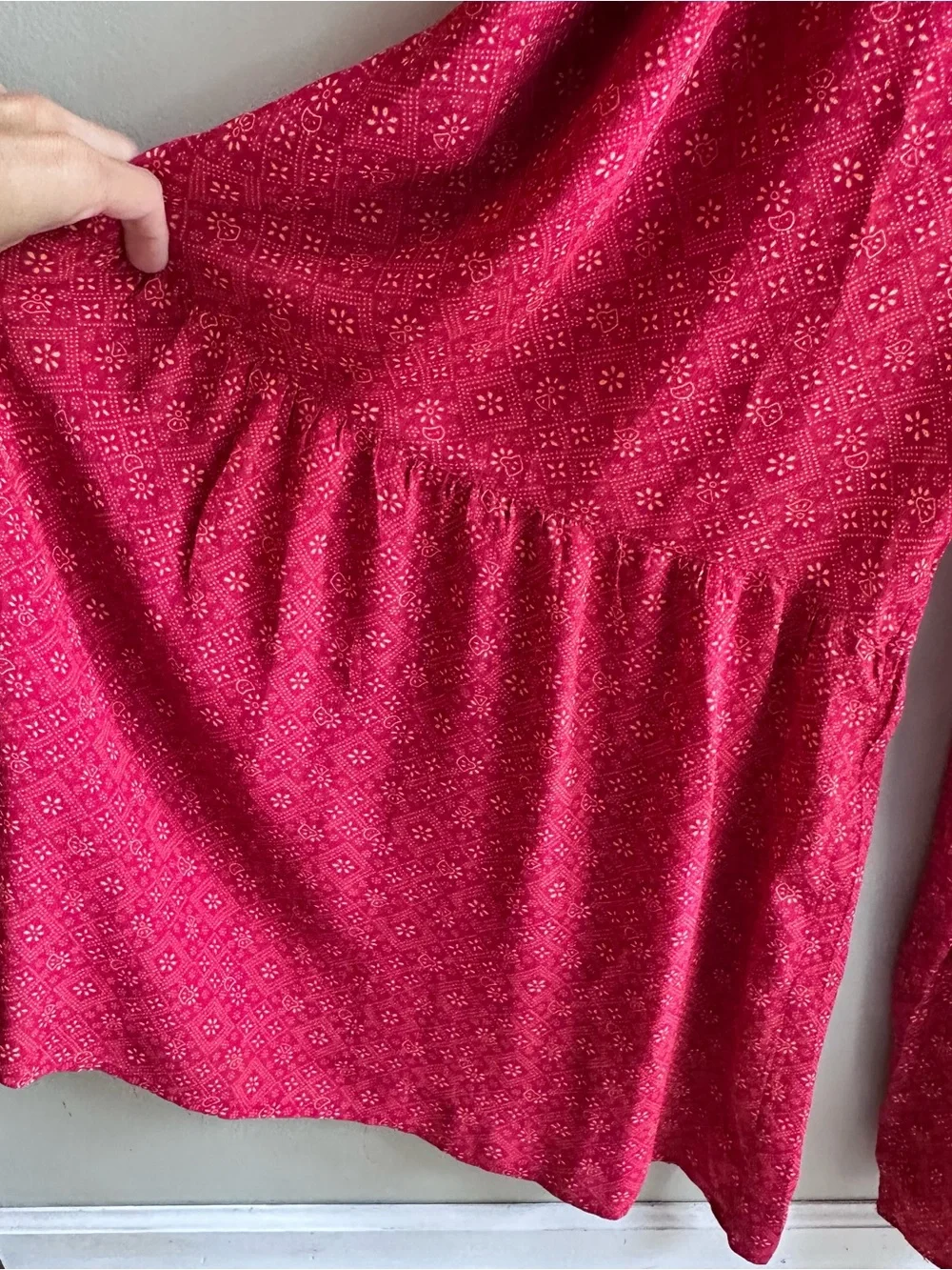 Free People x Revolve Little Of Your Love Smocked Floral Wide Leg Jumpsuit